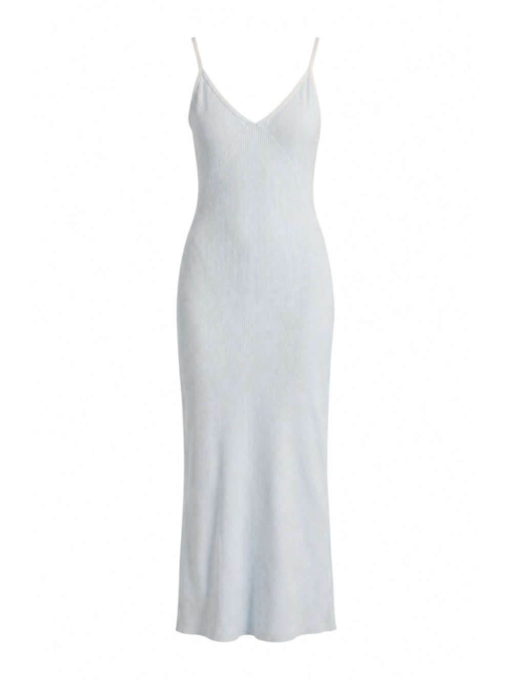 Reformation Dahlia Sweater Dress Women’s Medium Blue Ribbed Midi Dress - Picture 2 of 8